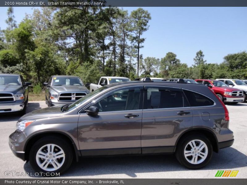 Urban Titanium Metallic / Ivory 2010 Honda CR-V EX