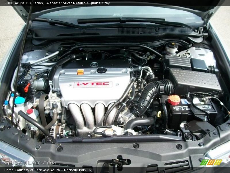 Alabaster Silver Metallic / Quartz Gray 2008 Acura TSX Sedan