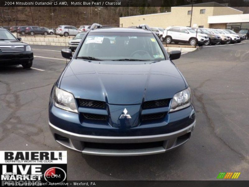 Mystic Blue Pearl / Charcoal 2004 Mitsubishi Outlander LS AWD