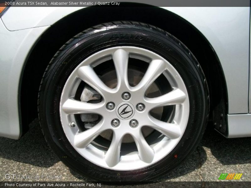 Alabaster Silver Metallic / Quartz Gray 2008 Acura TSX Sedan