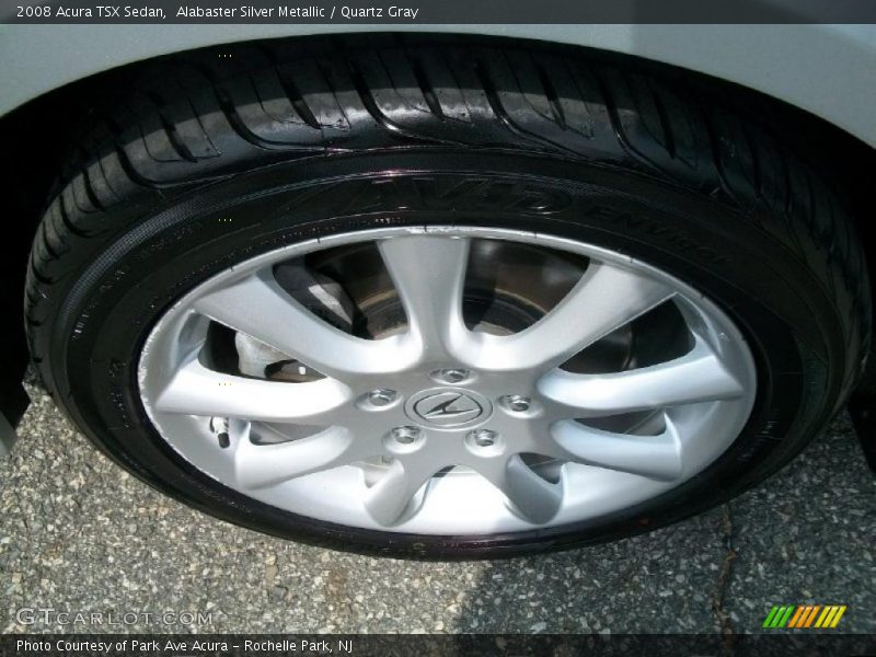 Alabaster Silver Metallic / Quartz Gray 2008 Acura TSX Sedan