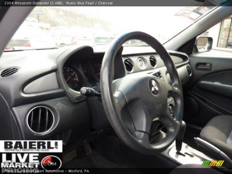 Mystic Blue Pearl / Charcoal 2004 Mitsubishi Outlander LS AWD