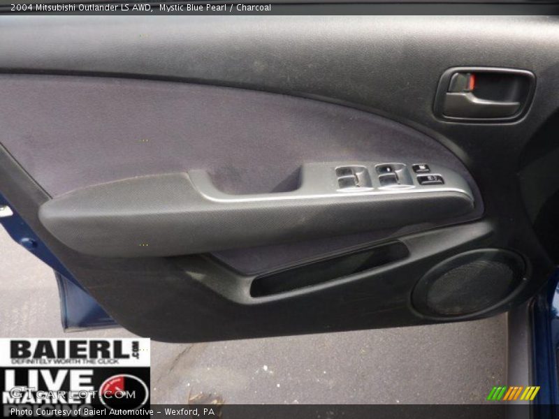 Mystic Blue Pearl / Charcoal 2004 Mitsubishi Outlander LS AWD