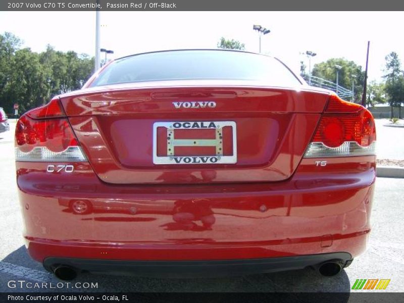 Passion Red / Off-Black 2007 Volvo C70 T5 Convertible