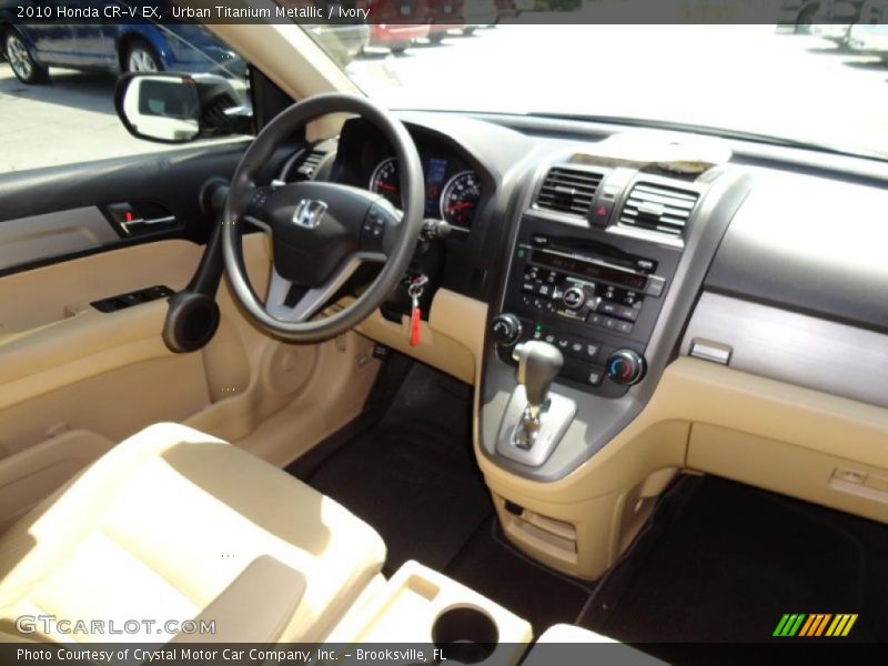 Urban Titanium Metallic / Ivory 2010 Honda CR-V EX