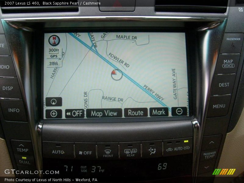 Black Sapphire Pearl / Cashmere 2007 Lexus LS 460