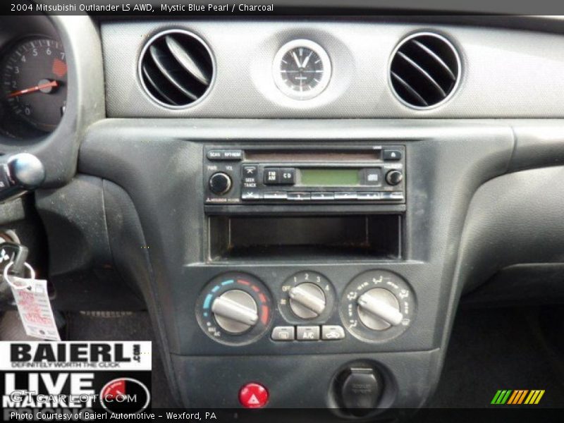Mystic Blue Pearl / Charcoal 2004 Mitsubishi Outlander LS AWD