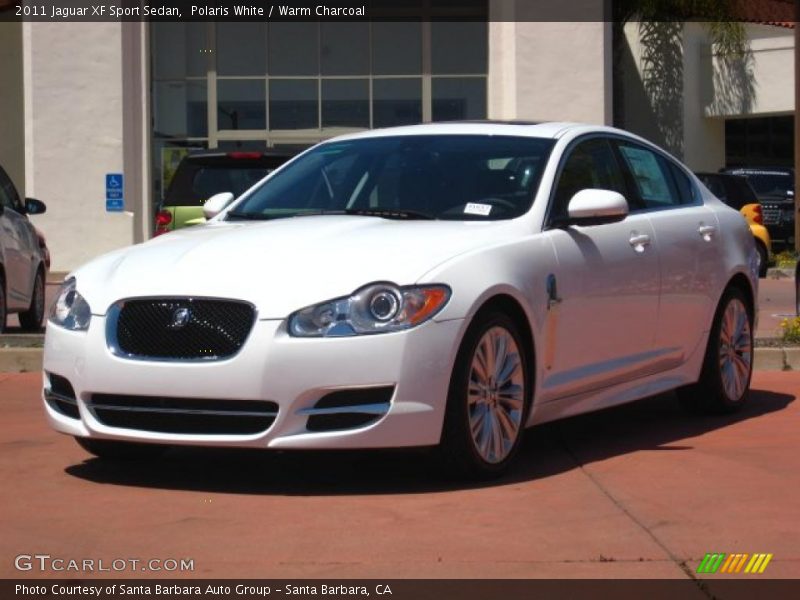 Polaris White / Warm Charcoal 2011 Jaguar XF Sport Sedan