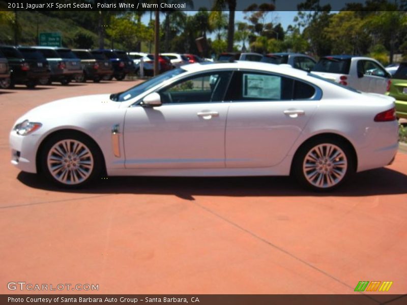 Polaris White / Warm Charcoal 2011 Jaguar XF Sport Sedan