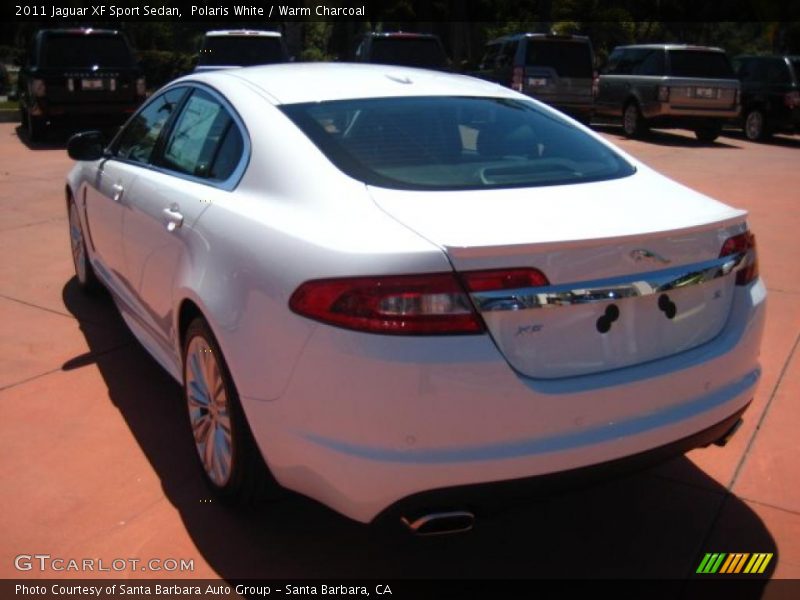 Polaris White / Warm Charcoal 2011 Jaguar XF Sport Sedan
