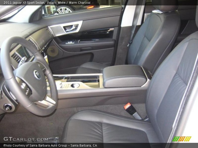Polaris White / Warm Charcoal 2011 Jaguar XF Sport Sedan