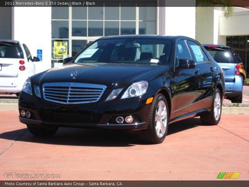Black / Black 2011 Mercedes-Benz E 350 Sedan
