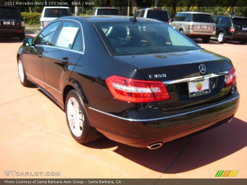 Black / Black 2011 Mercedes-Benz E 350 Sedan