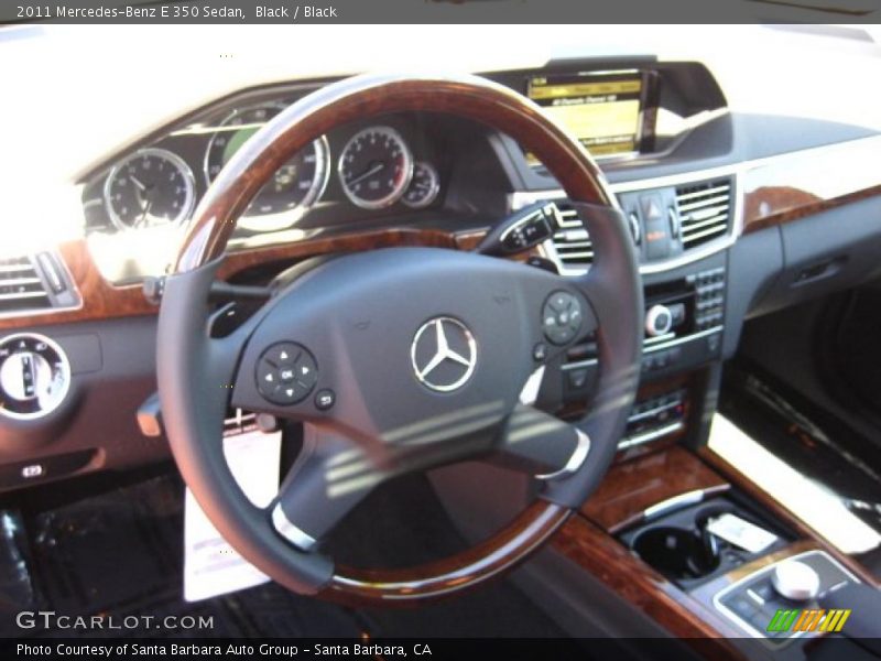 Black / Black 2011 Mercedes-Benz E 350 Sedan