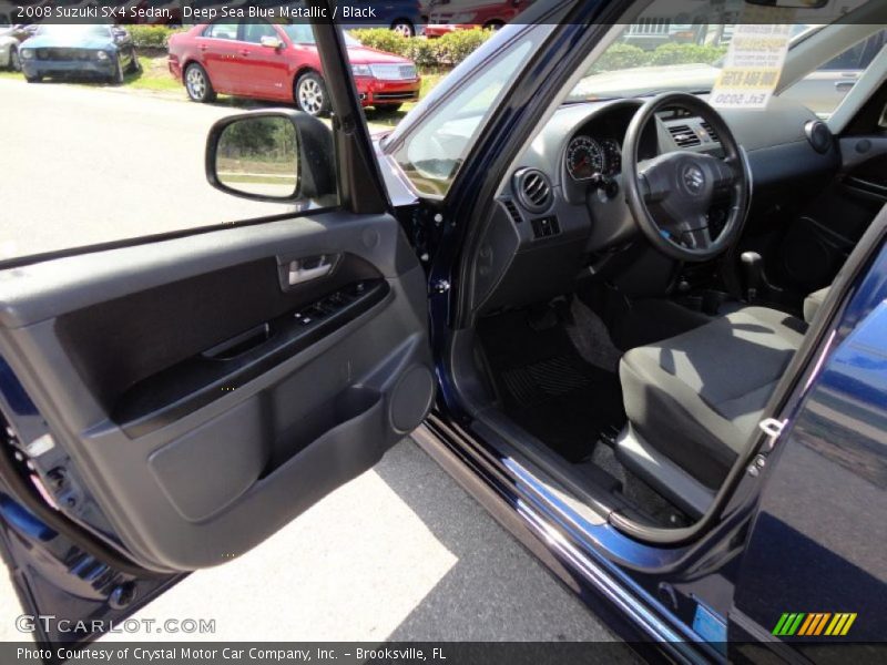 Deep Sea Blue Metallic / Black 2008 Suzuki SX4 Sedan