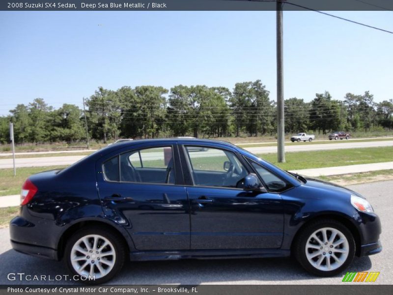 Deep Sea Blue Metallic / Black 2008 Suzuki SX4 Sedan