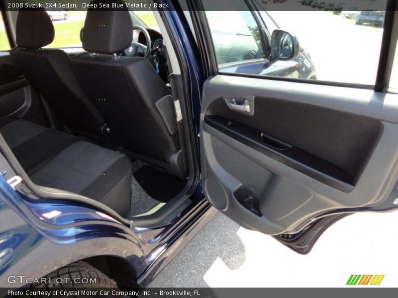 Deep Sea Blue Metallic / Black 2008 Suzuki SX4 Sedan