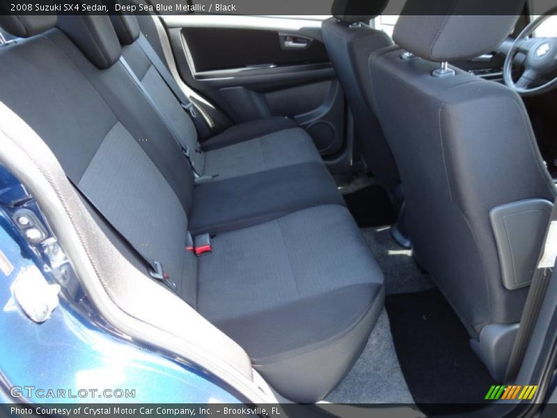 Deep Sea Blue Metallic / Black 2008 Suzuki SX4 Sedan