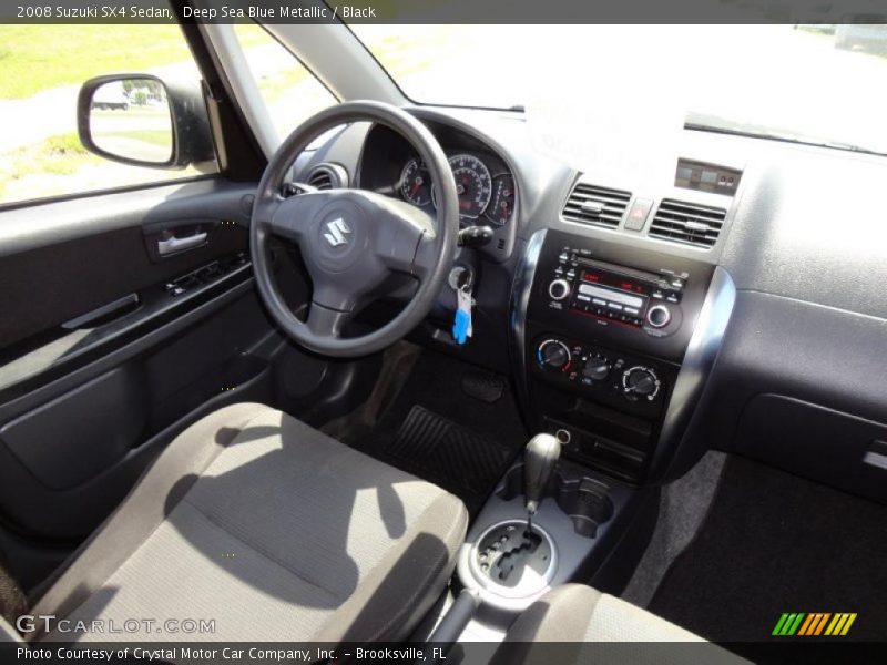 Deep Sea Blue Metallic / Black 2008 Suzuki SX4 Sedan
