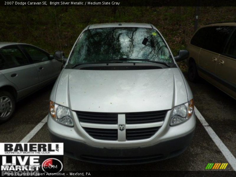 Bright Silver Metallic / Medium Slate Gray 2007 Dodge Caravan SE