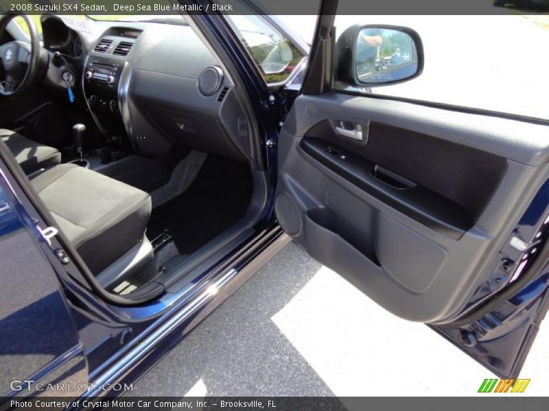 Deep Sea Blue Metallic / Black 2008 Suzuki SX4 Sedan