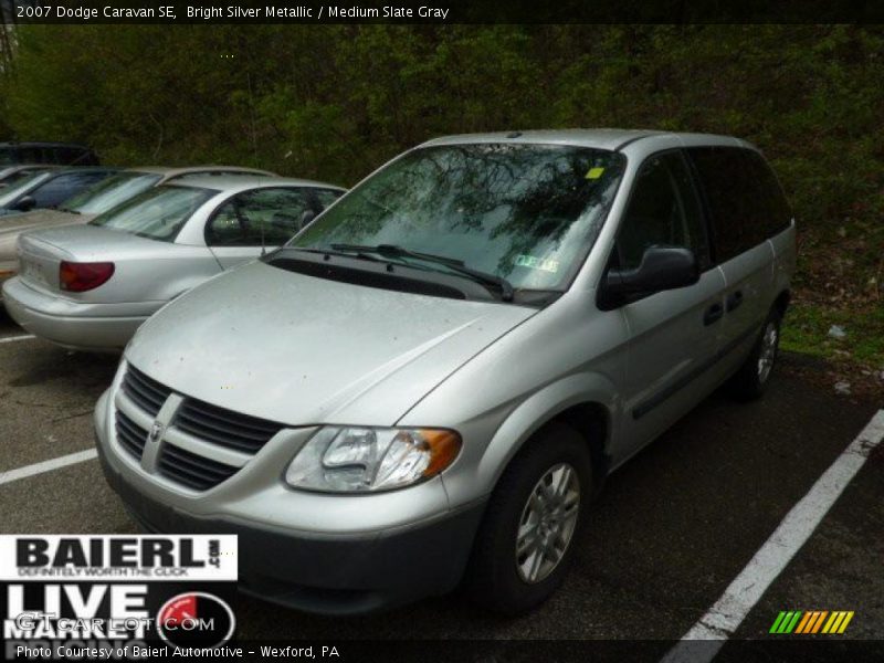 Bright Silver Metallic / Medium Slate Gray 2007 Dodge Caravan SE