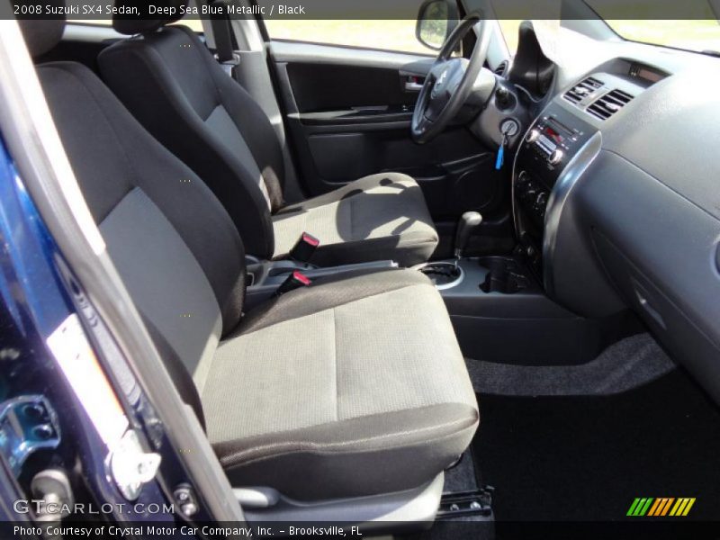 Deep Sea Blue Metallic / Black 2008 Suzuki SX4 Sedan