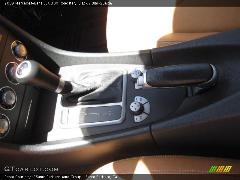 Black / Black/Beige 2009 Mercedes-Benz SLK 300 Roadster