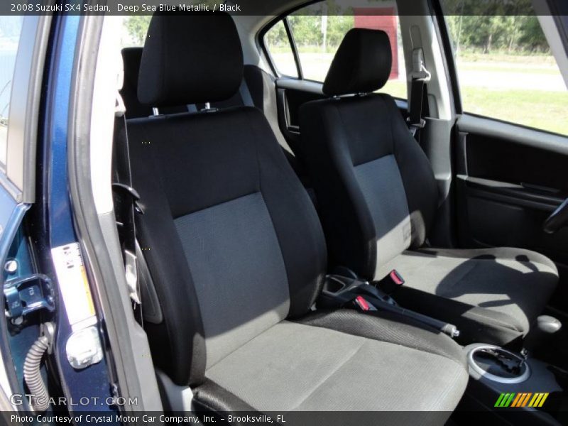 Deep Sea Blue Metallic / Black 2008 Suzuki SX4 Sedan