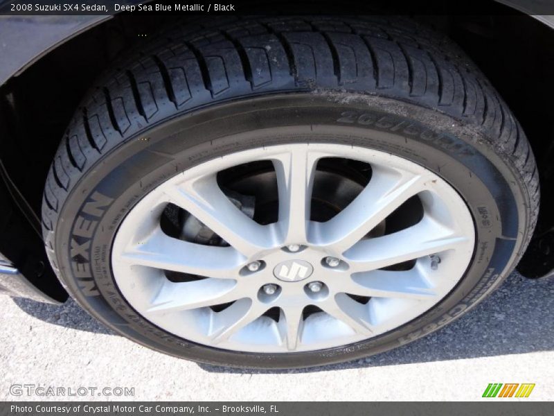 Deep Sea Blue Metallic / Black 2008 Suzuki SX4 Sedan
