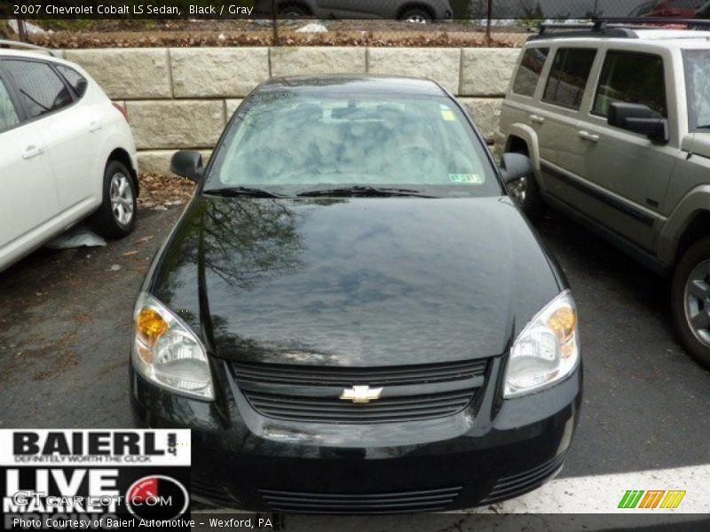 Black / Gray 2007 Chevrolet Cobalt LS Sedan