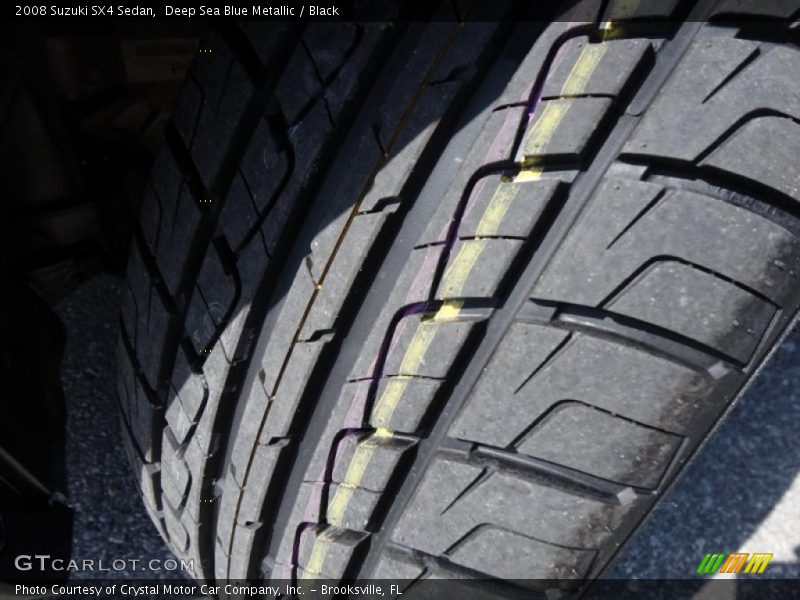 Deep Sea Blue Metallic / Black 2008 Suzuki SX4 Sedan