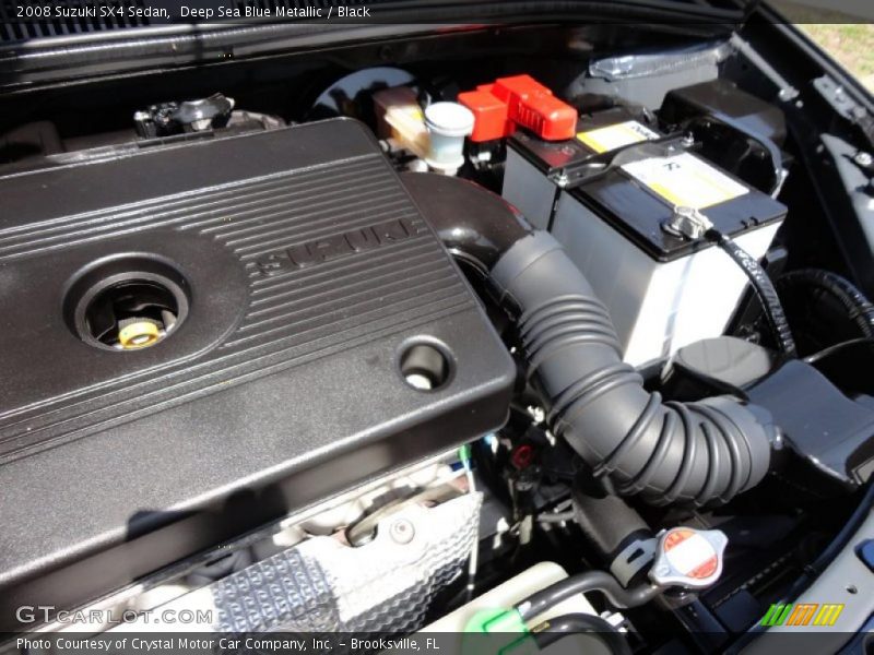 Deep Sea Blue Metallic / Black 2008 Suzuki SX4 Sedan