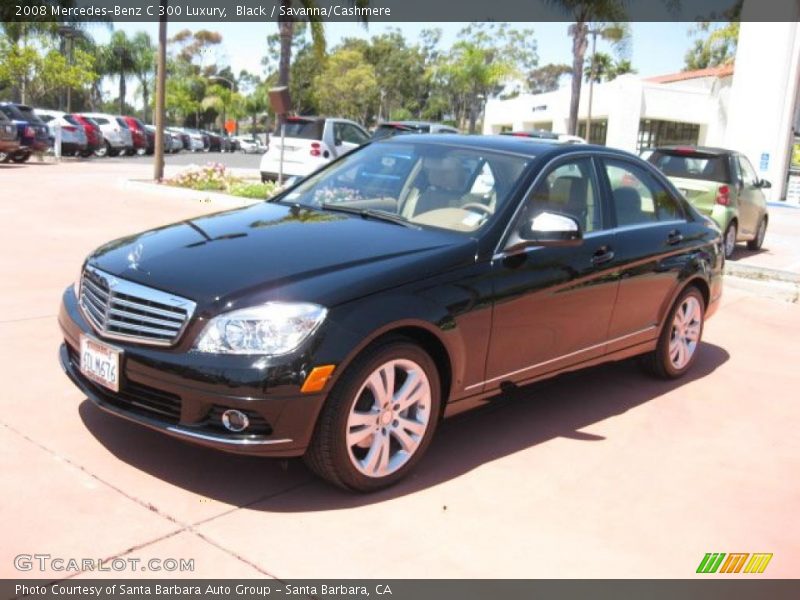 Black / Savanna/Cashmere 2008 Mercedes-Benz C 300 Luxury