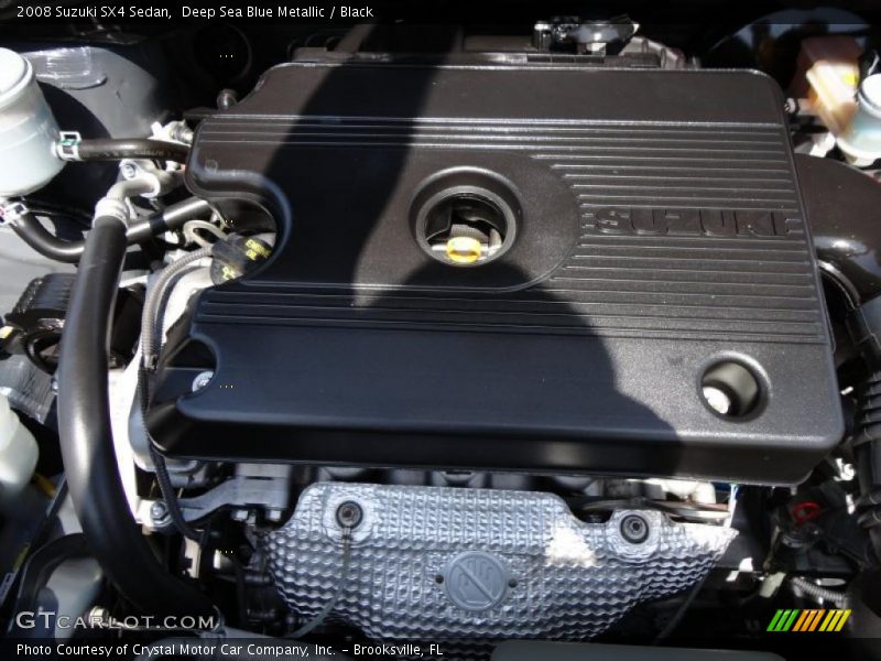 Deep Sea Blue Metallic / Black 2008 Suzuki SX4 Sedan