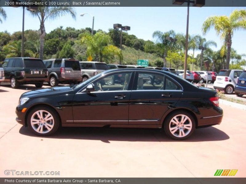 Black / Savanna/Cashmere 2008 Mercedes-Benz C 300 Luxury