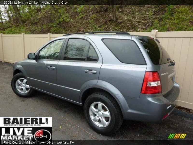 Alpine Gray / Gray 2008 Kia Sorento LX 4x4