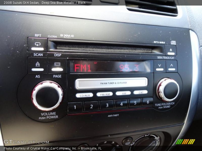 Deep Sea Blue Metallic / Black 2008 Suzuki SX4 Sedan