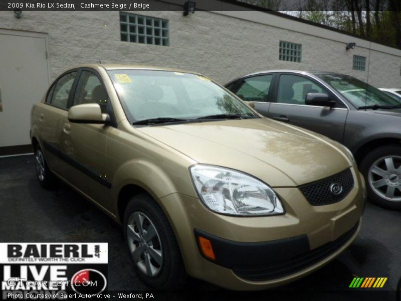 Cashmere Beige / Beige 2009 Kia Rio LX Sedan