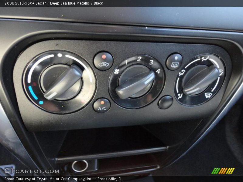 Deep Sea Blue Metallic / Black 2008 Suzuki SX4 Sedan