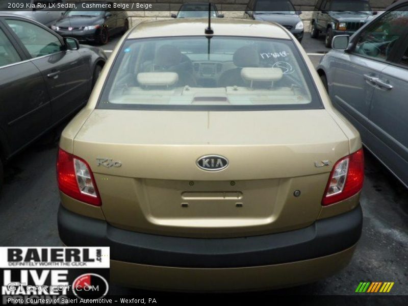 Cashmere Beige / Beige 2009 Kia Rio LX Sedan