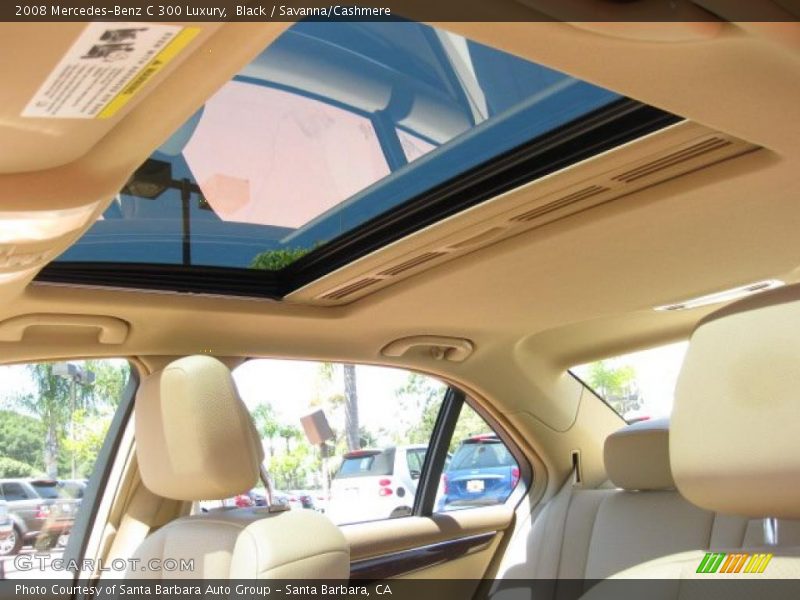 Black / Savanna/Cashmere 2008 Mercedes-Benz C 300 Luxury