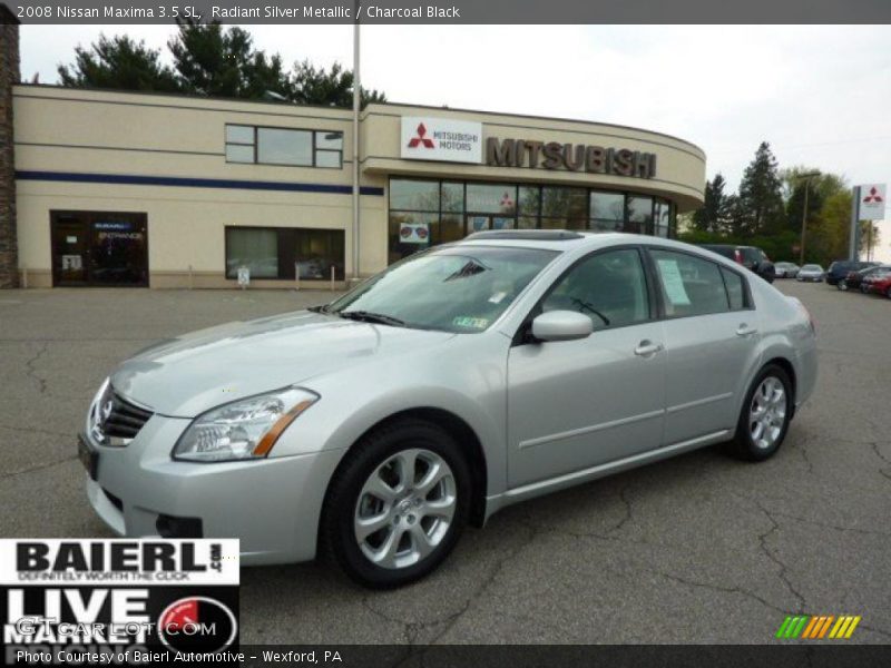 Radiant Silver Metallic / Charcoal Black 2008 Nissan Maxima 3.5 SL
