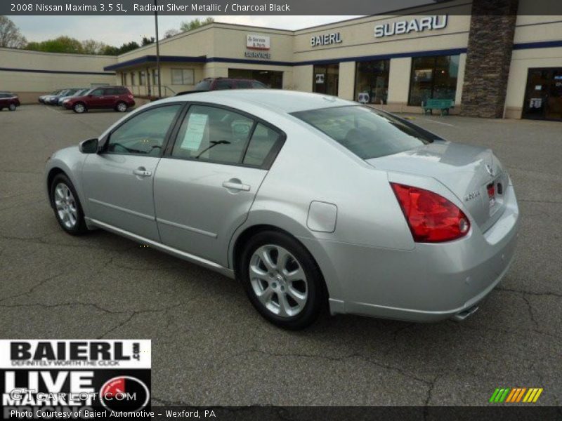 Radiant Silver Metallic / Charcoal Black 2008 Nissan Maxima 3.5 SL