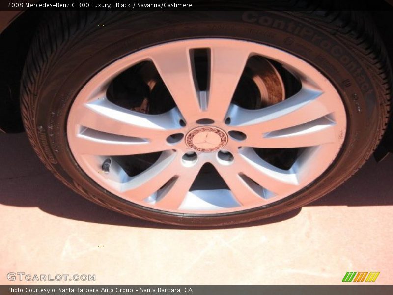 Black / Savanna/Cashmere 2008 Mercedes-Benz C 300 Luxury