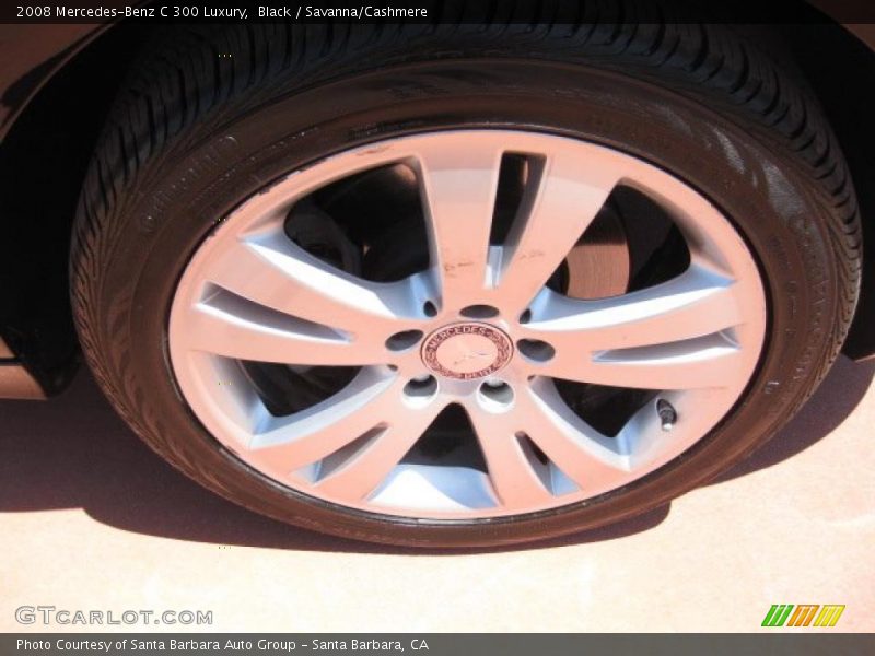 Black / Savanna/Cashmere 2008 Mercedes-Benz C 300 Luxury