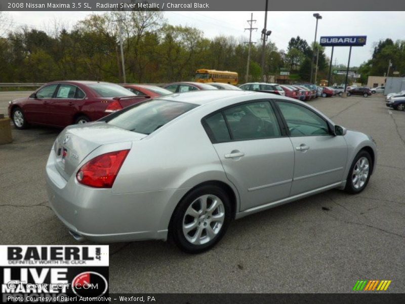 Radiant Silver Metallic / Charcoal Black 2008 Nissan Maxima 3.5 SL