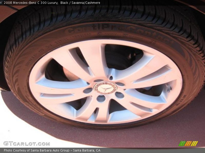 Black / Savanna/Cashmere 2008 Mercedes-Benz C 300 Luxury