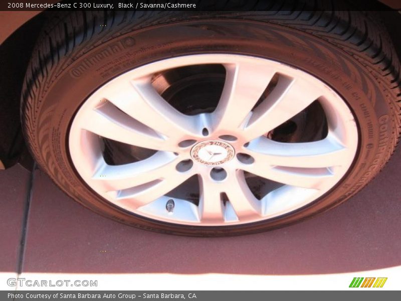 Black / Savanna/Cashmere 2008 Mercedes-Benz C 300 Luxury