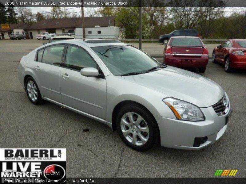 Radiant Silver Metallic / Charcoal Black 2008 Nissan Maxima 3.5 SL